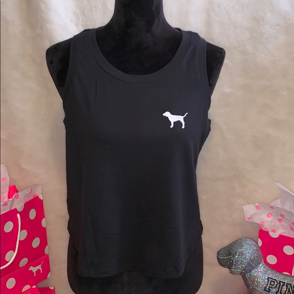 🆕 Victoria’s Secret PINK TANK TOP W MESH SIDES